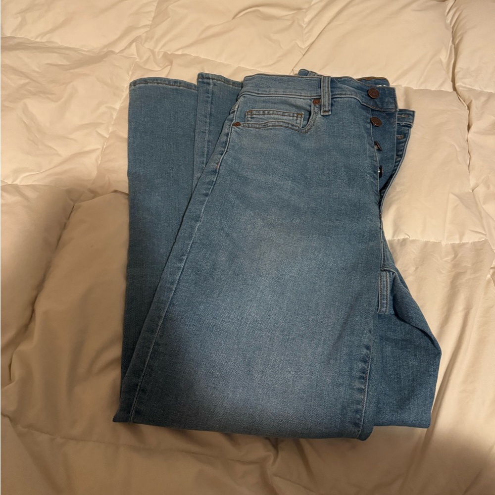 Lands' End Women's High Rise Blue Jeans